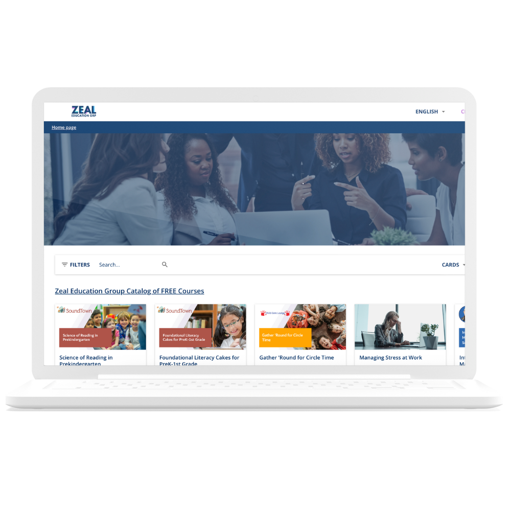 Zeal Education platform screenshot